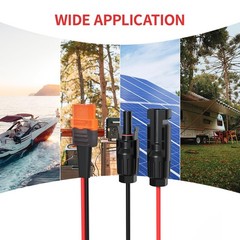 ELFCULB Solar to XT60i Cable 10AWG 2FT for Portable Power Station XT60i solar