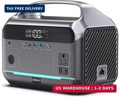 DARAN Portable Power Station 600W (1200W Peak), 288Wh Solar Generator LiFePO4 Ba