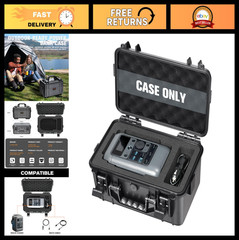 Portable Hard Case for Solar Generator – Waterproof Travel Storage Box for Power