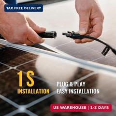 Solar Connectors Y Branch Parallel Adapter Cable Wire Plug Tool Kit for Solar Pa