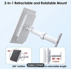 6W Solar Panel for Ring Camera Battery – Solar Charger with Retractable 360°