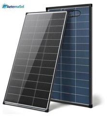 AeternaSol 200W Bifacial Solar Panel 12V N-Type Mono PV RV Home Off-Grid Battery