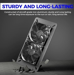 Voltset Solar Fan for Outside 20W Solar Power Exhaust Fan for Outdoor W/ Panel