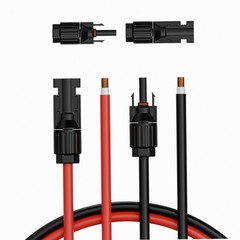 10AWG 100ft 2-Color Solar Cable, Black & Red, MC4