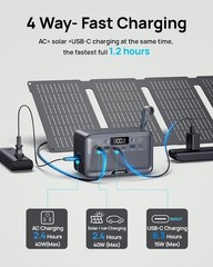 Ultra-Quiet 100W Portable Power Station – Ideal for Home & Camping Power Needs