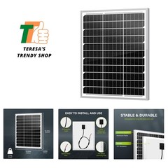 Portable 20W Solar Panel with MC4 Connector – Easy Installation & Lightweight