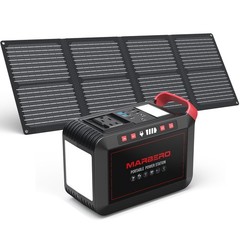 MARBERO 237Wh Solar Generator with Solar Panel 300W Pure