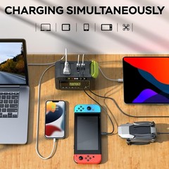 Portable Power Station 88Wh Camping Lithium Battery Solar Generator Fast