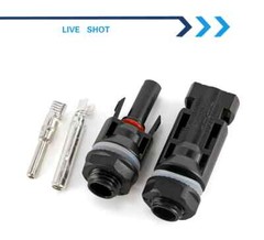 PV Connector 1000V Panel Mount Coupler IP67 for Solar Inverter System Use Tools