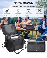 DaranEner Portable Power Station 192Wh LiFePO4 Battery, Solar Generator with …