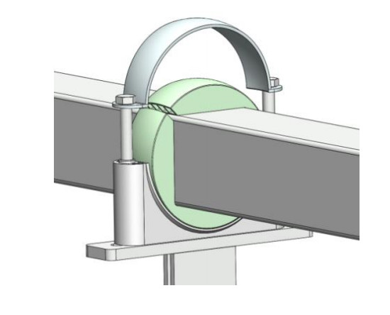 Solar Tracker Bearing ZA120/ZA100 with Polymer Wear-Resistant Design