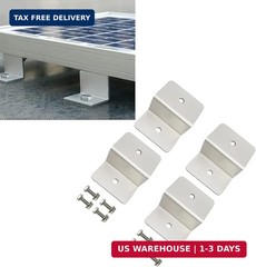 Solar Panel Mounting Z Bracket Mounts Kits with Nuts and Bolts for RV Boat Off G