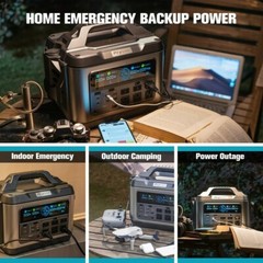 PryMAX Portable Power Station 1200W 1110Wh 300000mAh, Peak 2600W Outdoor…