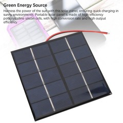 2PCS 1.2W 5V Small Solar Panel DIY Polysilicon with Electronic Wire for Phone