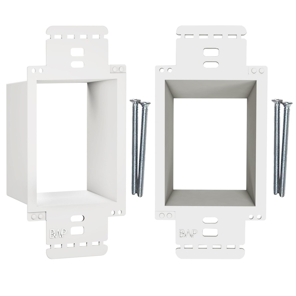 BWP 2 Pack Electrical Outlet Box Extender 1 Gang – Electrical Box Extender wi…