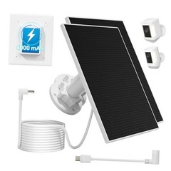 Solar Panel Built-in 4000mAh/Battery Black-Whie-3W-4000mAh Built-in Battery