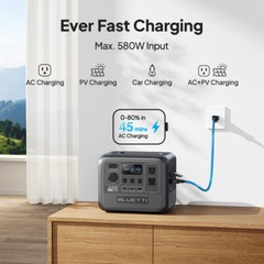 BLUETTI AC50B 700W 448Wh Portable Power Station+100W Solar Panel Camping/Trip