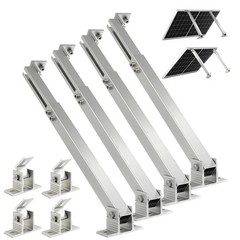 Solar Panel Mounting Brackets, 2 Sets Adjustable Solar Panel Tilt Mount Brack…