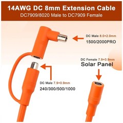 50ft DC Extension Cable with DC8020 Adapter – Aker, GZ Yeti