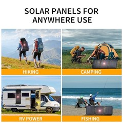 30W Portable Solar Panel,Foldable Solar Panels Charger for Camping Hiking