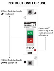 100 Amp Battery DC Disconnect Switch, DC Breaker for Main Power Station,