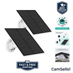 Solar Panel for Security Camera, 5W USB Solar Panel Compatible with Rechargea…