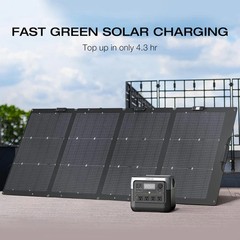 EcoFlow RIVER 2 Pro 768Wh Power Station with 220W Portable Solar Panel & X-Boost