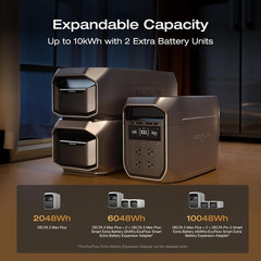 EF ECOFLOW Portable Power Station DELTA 3 Max Plus, 2048Wh, 3000W Output | 3800W