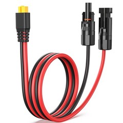 Solar to XT60 Charge Extension Cable 12AWG 3.3Ft Solar Connector to XT60 Adap…