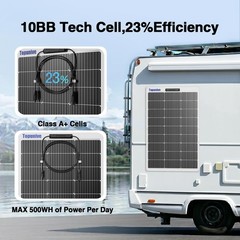 100W Flexible Solar Panel Monocrystalline SemiFlexible 12V RV Boat