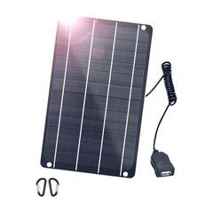 1 Pack Mini USB Solar Charger 5V 6W High-Efficiency Solar Panel for Power Ban…