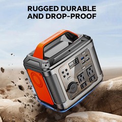 Power Bank 300W Portable Power Station with 60w Solar Panel for Camping 80000mAh