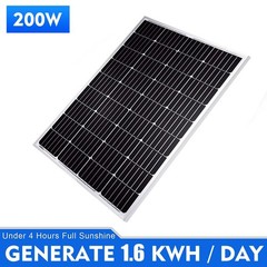 200 Watt 12 Volt Monocrystalline Solar Panel Solar Module Trailer Camper Marine