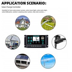 20000W Peak Solar System Kit Flexible Panel DC 12V/24V To AC 110V/220V Inverter