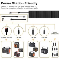 Powerwin PWS220 220W Foldable Monocrystalline Solar Panel Kit Weather Resistant