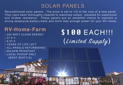 250 Watt 36.7v 8.27a Solar Panels