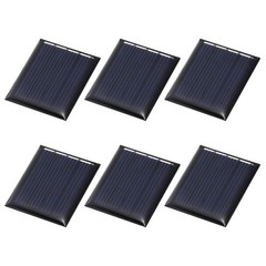 6Pcs 2V 0.12W 60mA Mini Solar Panels, Solar Photovoltaic Power Cells