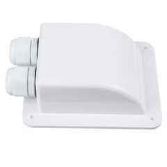2Pcs Double Wire Cable Entry Gland Box Roof Solar Panel Junction Box RV Caravan