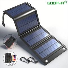 100W Foldable Solar Panel USB Charger Portable Camping Power Bank Charger