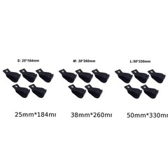 Set of 5 Black Storage Straps for Securing Cables in For Trucks Boats RVs