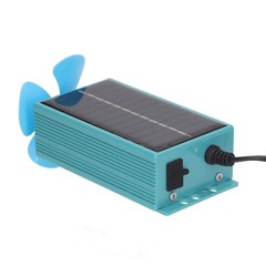 10W Photovoltaic Solar Panel With Fan Kit Dual Female USB Ports For Cars