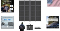 Ultra-Lightweight 400W Solar Panel Blanket: 16-Fold Design for Easy Transport