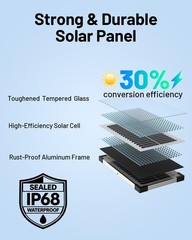 Callsun 7.5W Solar Battery Maintainer & Trickle Charger, 12V Waterproof Panel…