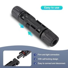 Solar Panel Connector Kit 40PCS PV IP67 Waterproof 1000V 30A 10AWG Male Female
