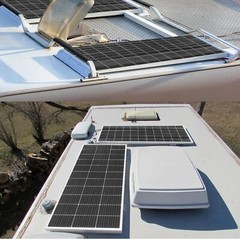 120W Glass Solar Panel Monocrystalline Photovoltaic for RV Camping Boat Outdoor