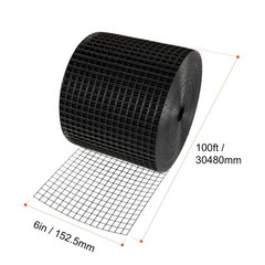 Solar Bird Guard Roll 6in x 100ft with 100pc Fasteners