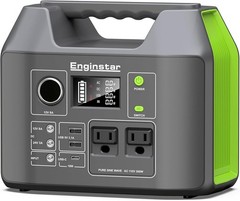 Portable Power Station,300W Solar Generator 110V 296Wh Power Bank Two Pure Sine
