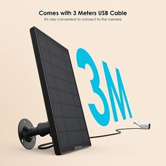 ieGeek Type-C Port Solar Panel for Outdoor Security Camera Home Battery CCTV Cam