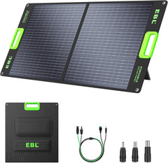 Solar Panel 100W Portable Solar Panel (Upgraded) for 240/300/500/1000/1500/2000