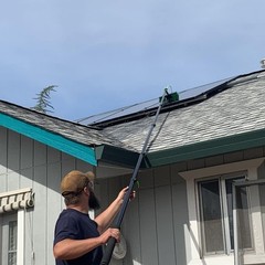 30FT Water Fed Cleaning Pole for Windows & Solar Panels – Lightweight Aluminum